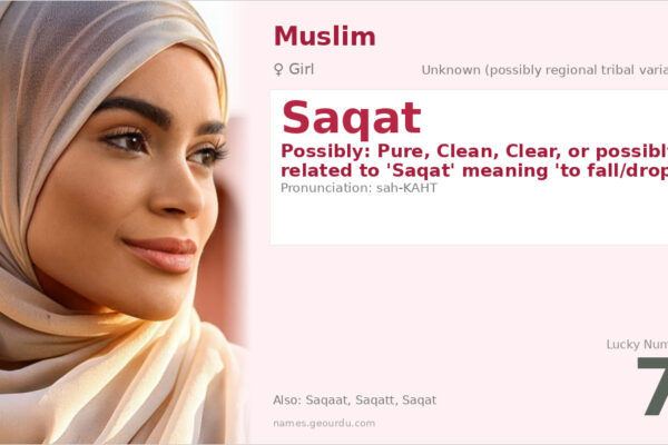 Saqat Name Meaning — Origin, Gender & Details (2025)