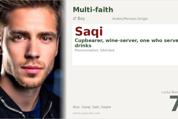 Saqi Name Meaning — Origin, Gender & Details (2025)