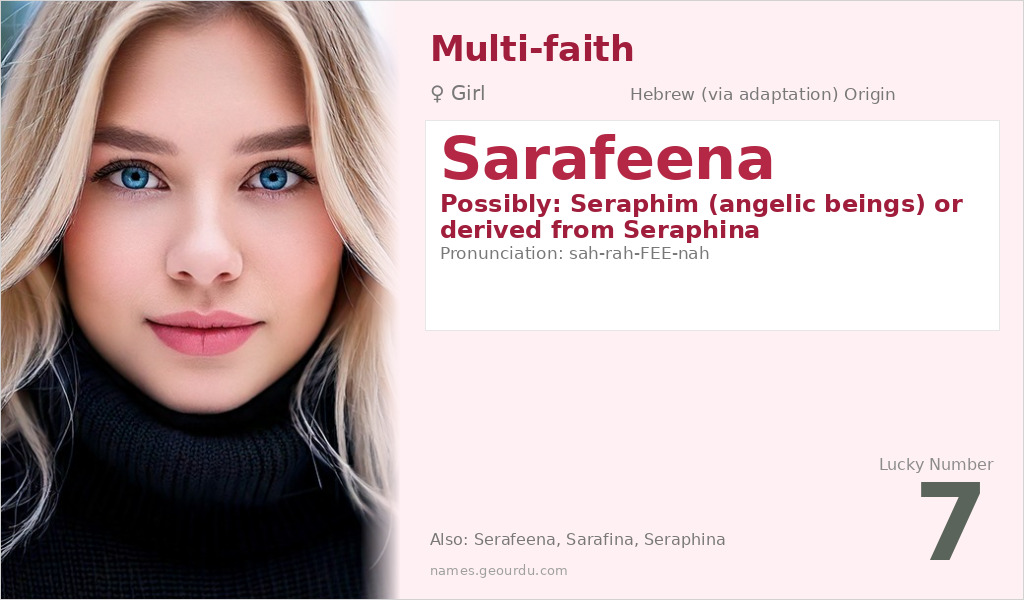 Sarafeena Name Meaning and Details