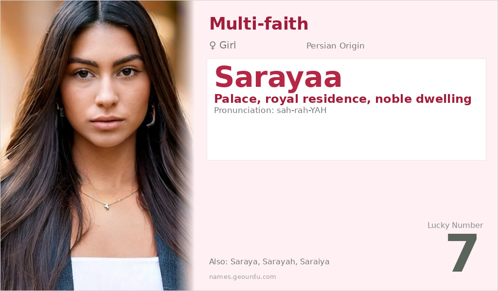 Sarayaa Name Meaning and Details