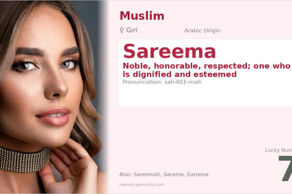 Sareema Name Meaning — Arabic Origin, Girl Name & Details (2025)