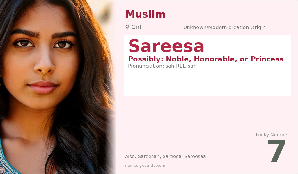 Sareesa Name Meaning and Details