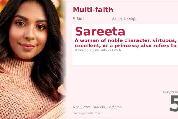 Sareeta Name Meaning — Sanskrit Origin, Girl Name & Details (2025)