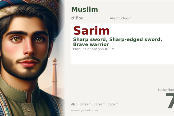 Sarim Name Meaning — Arabic Origin, Boy & Details (2025)