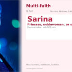 Sarina Name Meaning and Details