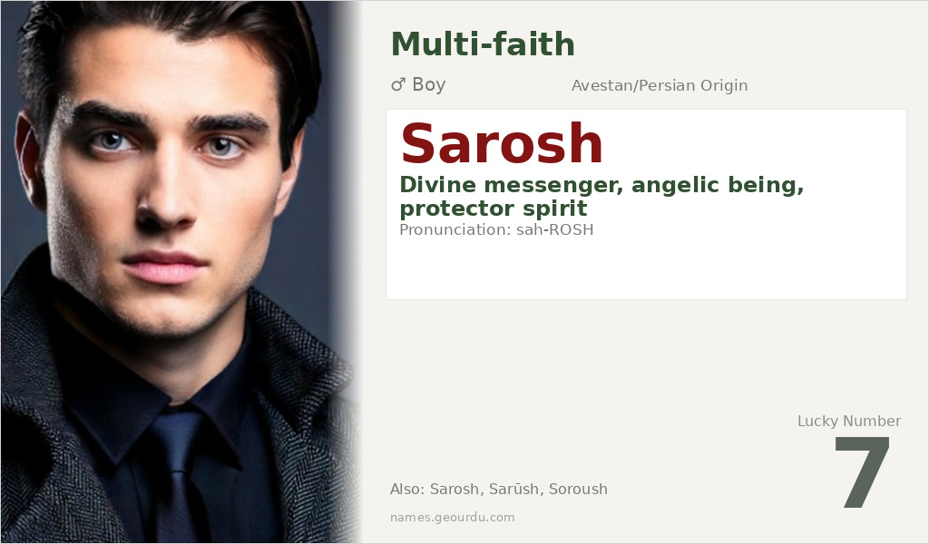 Sarosh Name Meaning and Details