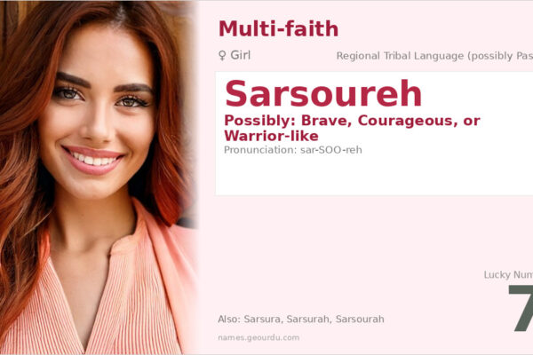 Sarsoureh Name Meaning — Origin, Gender & Details (2025)