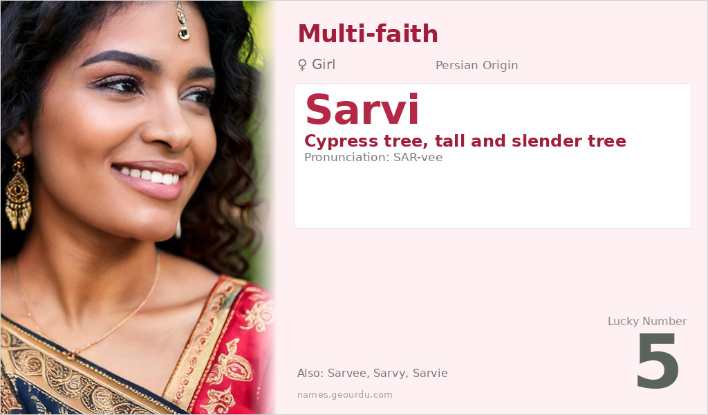 Sarvi Name Meaning and Details