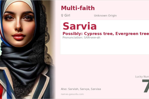 Sarvia Name Meaning — Origin, Gender & Details (2025)