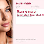 Sarvnaz Name Meaning and Details