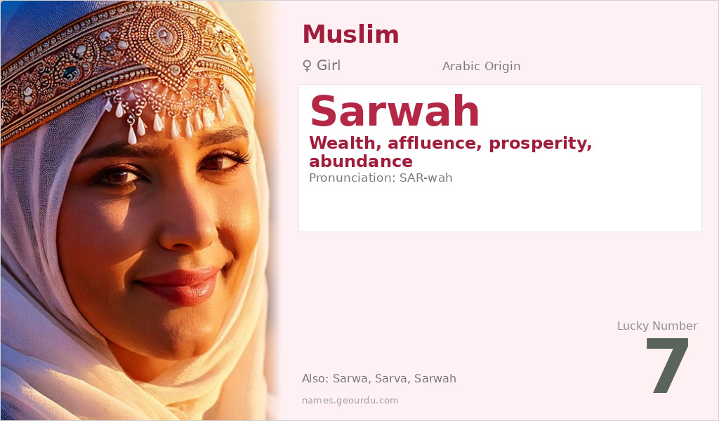 Sarwah Name Meaning and Details