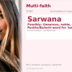 Sarwana Name Meaning and Details