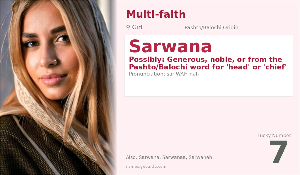 Sarwana Name Meaning and Details