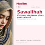 Sawalihah Name Meaning and Details