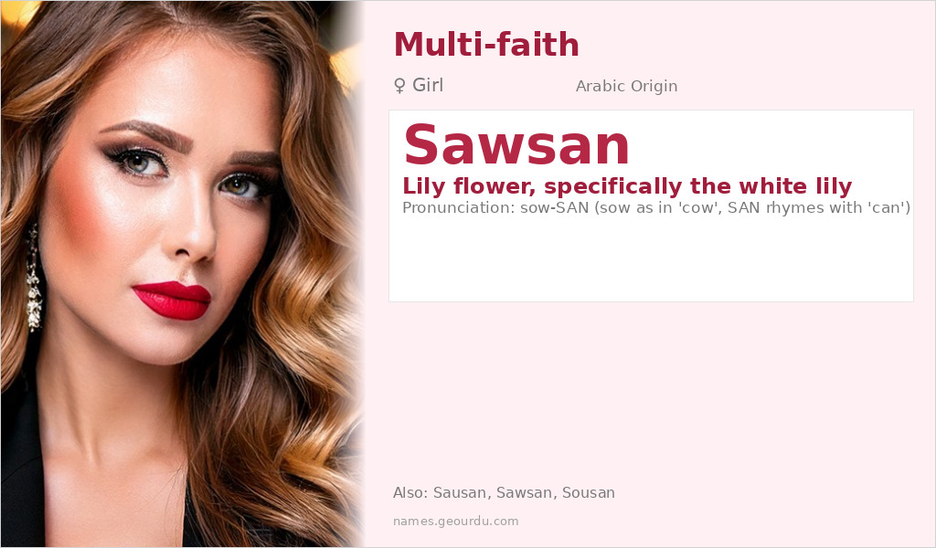 Sawsan Name Meaning and Details