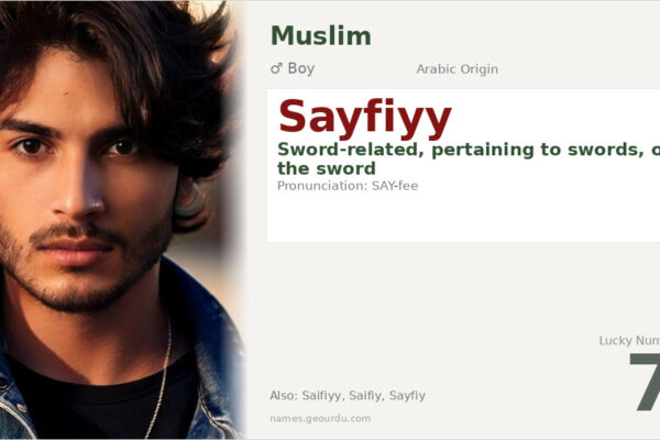 Sayfiyy Name Meaning — Arabic Origin, Boy Name & Details (2025)