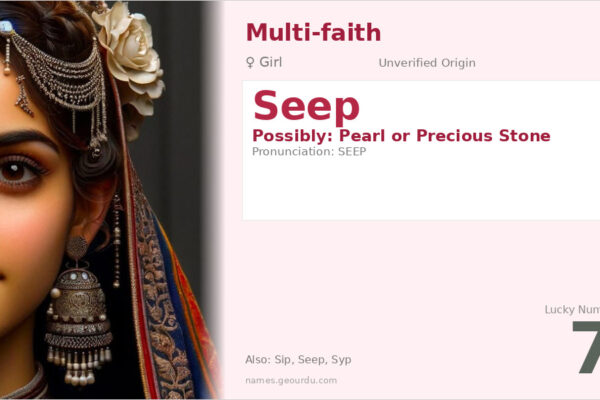 Seep Name Meaning — Origin, Gender & Details (2025)