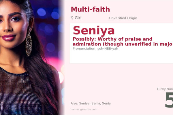 Seniya Name Meaning — Origin, Gender & Details (2025)