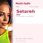 Setareh Name Meaning and Details