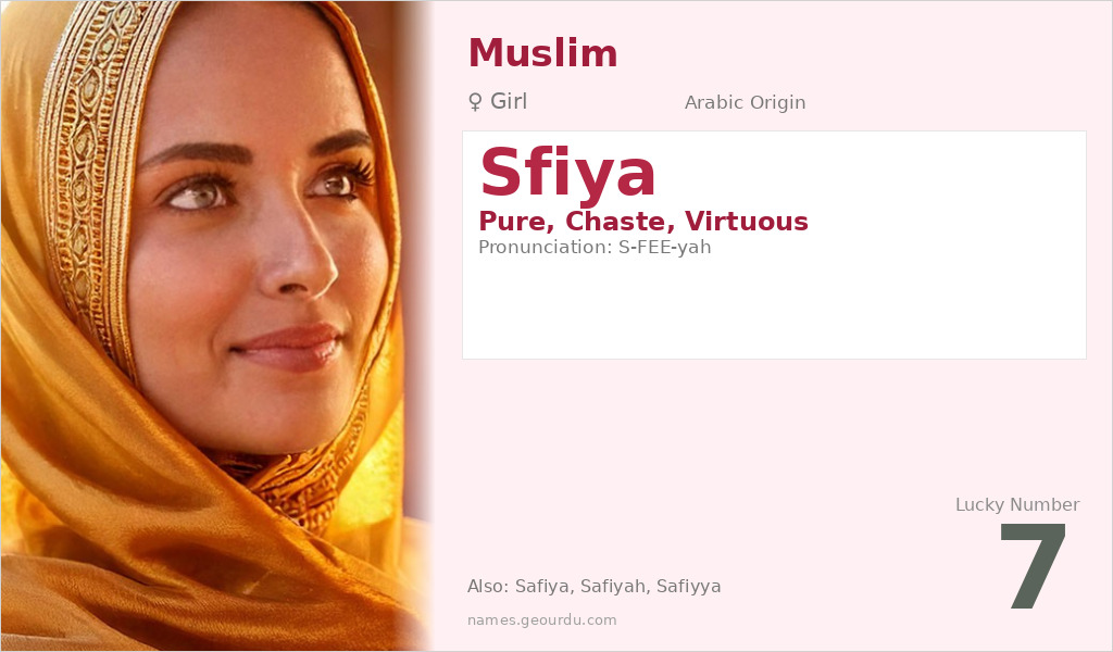 Sfiya Name Meaning and Details