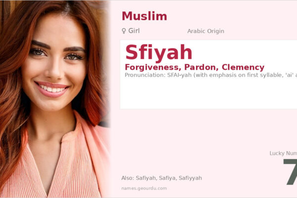 Sfiyah Name Meaning — Arabic Origin, Girl Name & Details (2025)