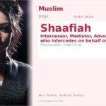 Shaafiah Name Meaning and Details