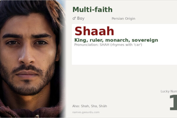 Shaah Name Meaning — Persian Origin, King & Royal Significance (2025)