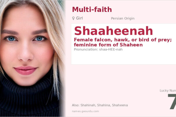 Shaaheenah Name Meaning — Persian Origin, Girl Name & Cultural Significance (2025)