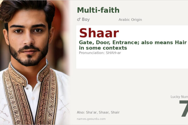 Shaar Name Meaning — Origin, Gender & Details (2025)
