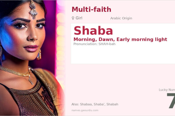 Shaba Name Meaning — Arabic Origin, Girl Name & Details (2025)