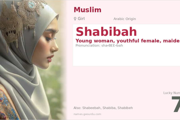 Shabibah Name Meaning — Arabic Origin, Girl Name & Details (2025)
