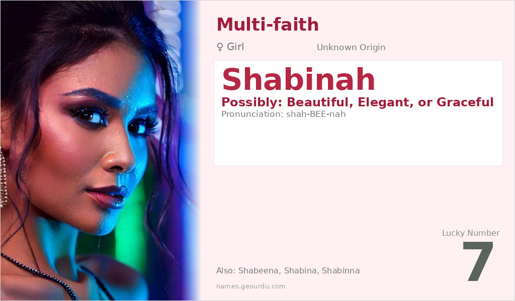 Shabinah Name Meaning and Details