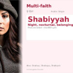 Shabiyyah Name Meaning and Details
