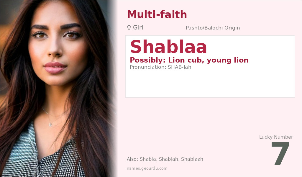 Shablaa Name Meaning and Details