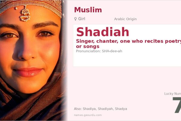 Shadiah Name Meaning — Arabic Origin, Girl Name & Details (2025)