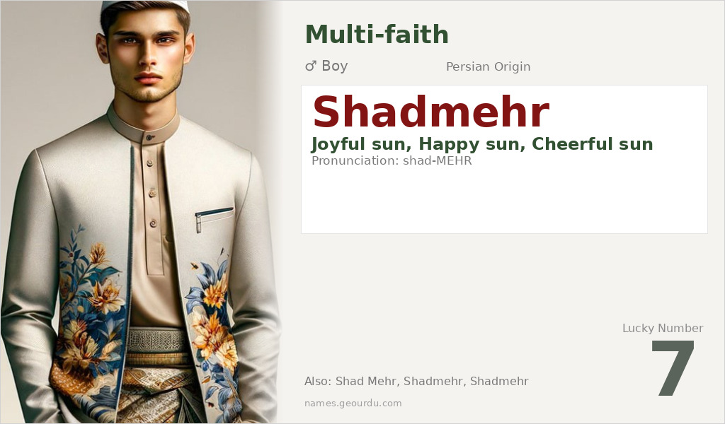 Shadmehr Name Meaning and Details