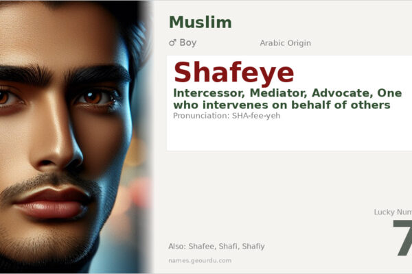 Shafeye Name Meaning — Arabic Origin, Boy Name & Details (2025)