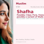 Shafha Name Meaning and Details