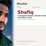 Shafiq Name Meaning and Details