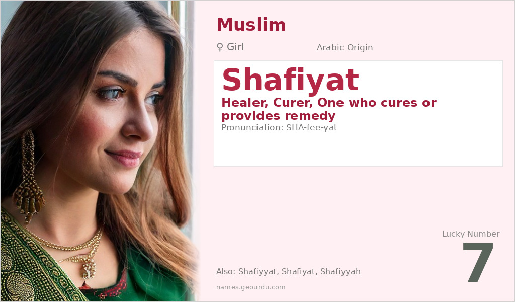 Shafiyat Name Meaning and Details