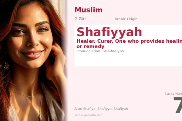 Shafiyyah Name Meaning — Arabic Origin, Girl Name & Details (2025)