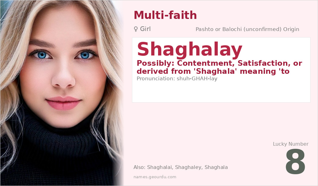Shaghalay Name Meaning and Details