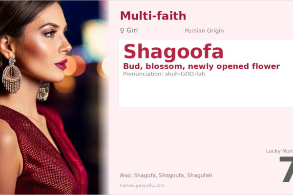Shagoofa Name Meaning — Persian Origin, Girl Name & Details (2025)