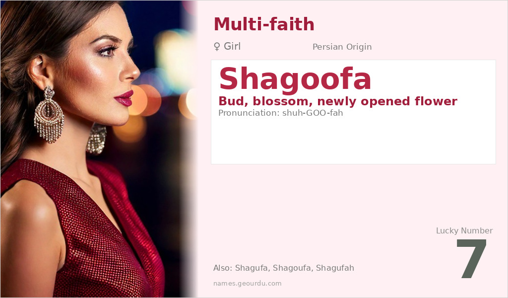 Shagoofa Name Meaning and Details