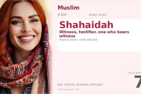 Shahaidah Meaning — Arabic Origin, Girl Name & Islamic Significance (2025)