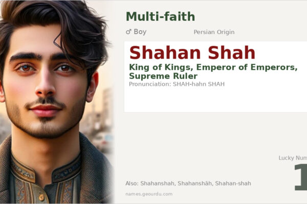 Shahan Shah Meaning — Persian Origin, Boy Name & History (2025)