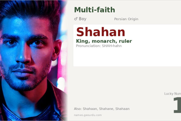 Shahan Name Meaning — Persian Origin, Royal Meaning & Details (2025)