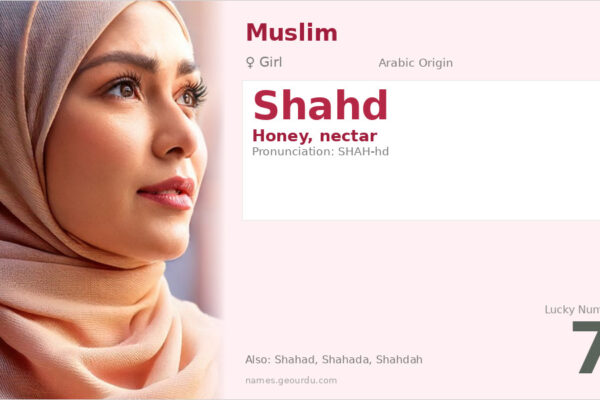 Shahd Name Meaning — Origin, Gender & Details (2025)