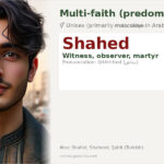 Shahed Name Meaning and Details