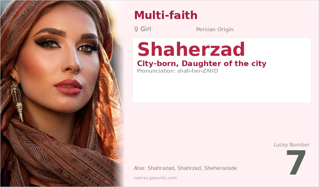 Shaherzad Name Meaning and Details